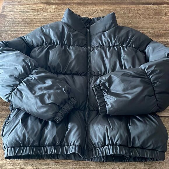 New BP water resistant recycled polyester puffer jacket black - Picture 4 of 10